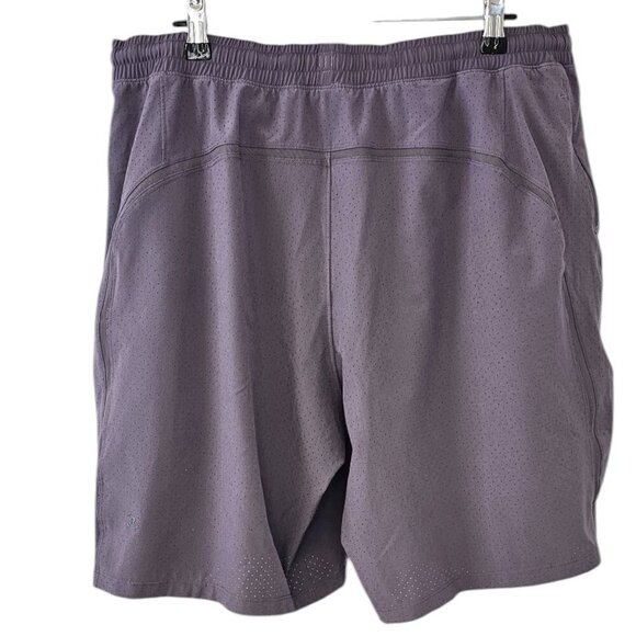 Lululemon Mens Pace Breaker Short, Lined Perforated 9" Graphite Purple, Size XL - Picture 2 of 8